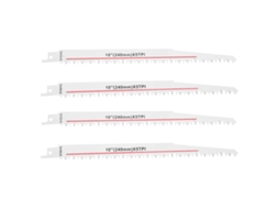 Yuru 4pcs Lâmina de Serra Hss Reciprocante Multifuncional para Corte de Madeira Carpintaria Ferramenta 240mm