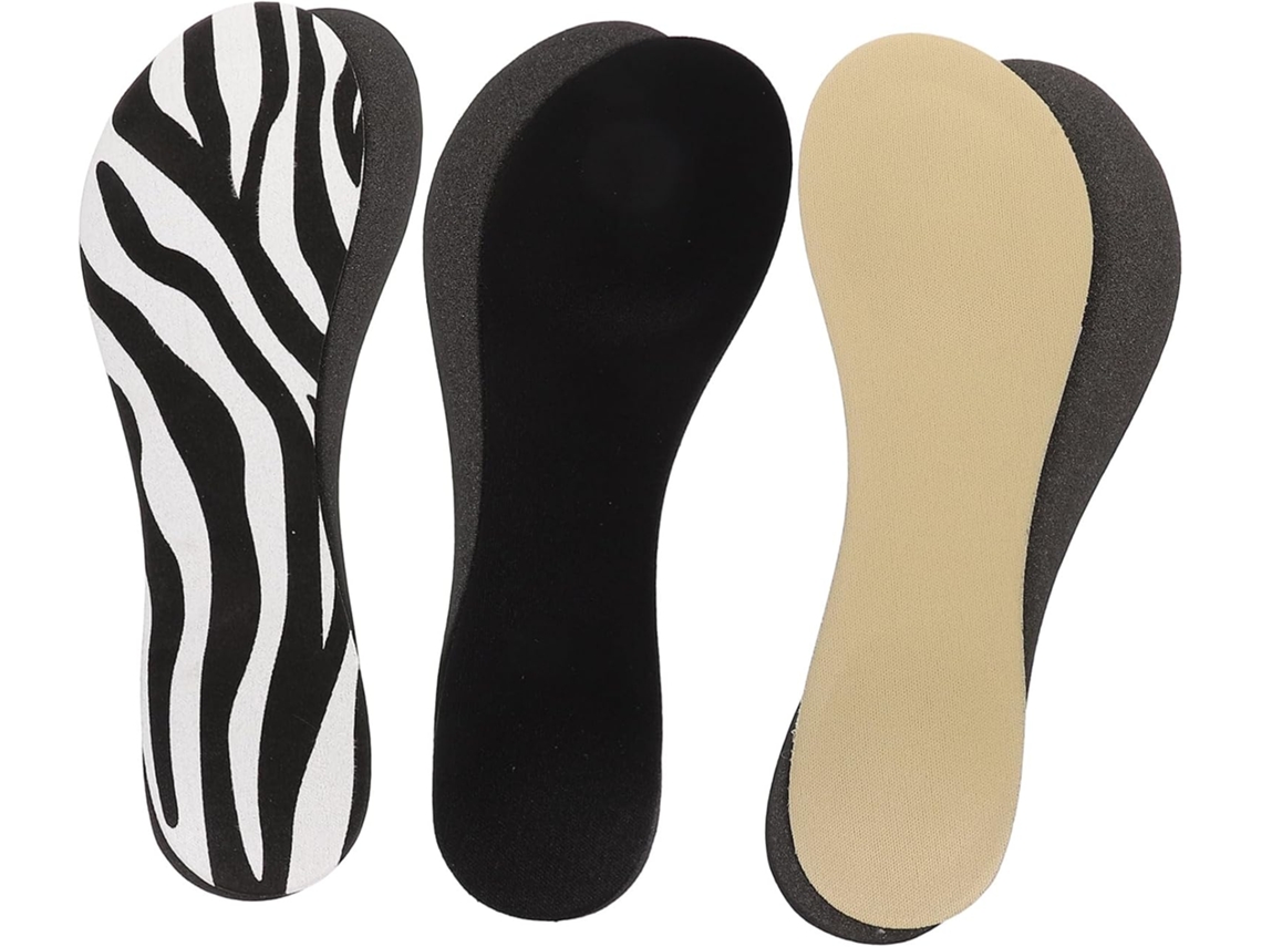 3 Pares De Palmilhas Antiderrapantes Com Amortecimento E Design Que Absorve O Suor, Ideais Para Esportes E Uso Diário