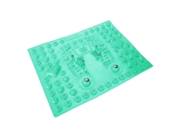 Tapete De Massagem Para Os Pés Com Magnetita, Acupressão E Reflexologia, Ideal Para Mulheres. Cor Verde.