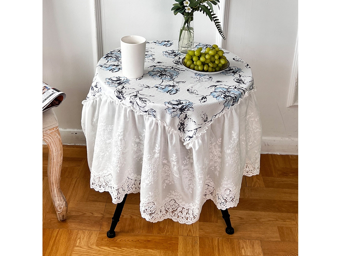 Nova Toalha de Mesa Redonda Por Atacado Toalha de Mesa de Renda Pastoral Francesa Style3