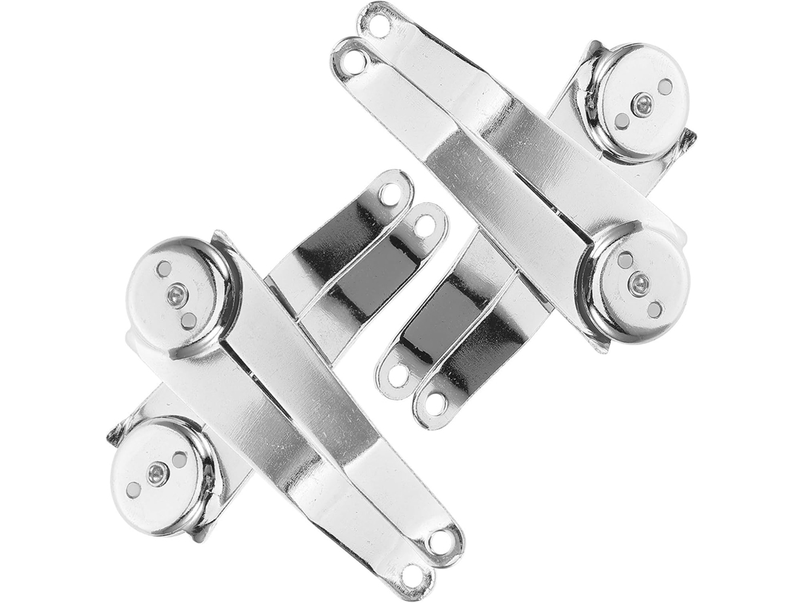 Dobradiças Metálicas Callaron, Conjunto De 4 Peças, Para Caixas De Madeira, Com Suporte Dobrável E Boa Capacidade De