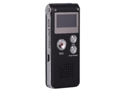 Lurelia Gravador De Chamadas Telefónicas 16gb Com Ativação Por Voz, Redução De Ruído, Reprodução Mp3 Para Reuniões, Palestras, Entrevistas - Preto