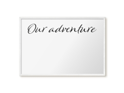 Magnetic Board Our Adventure For The Living Room Espelharte (60x40 Cm)