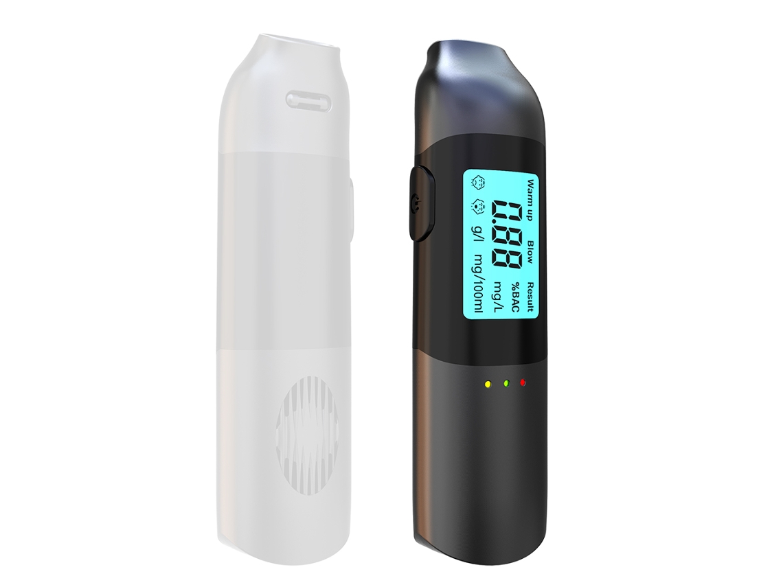 Testador de Álcool Portátil de Alta Precisão, Sem Contato, Tela Led, Recarregável | S/MARCA
