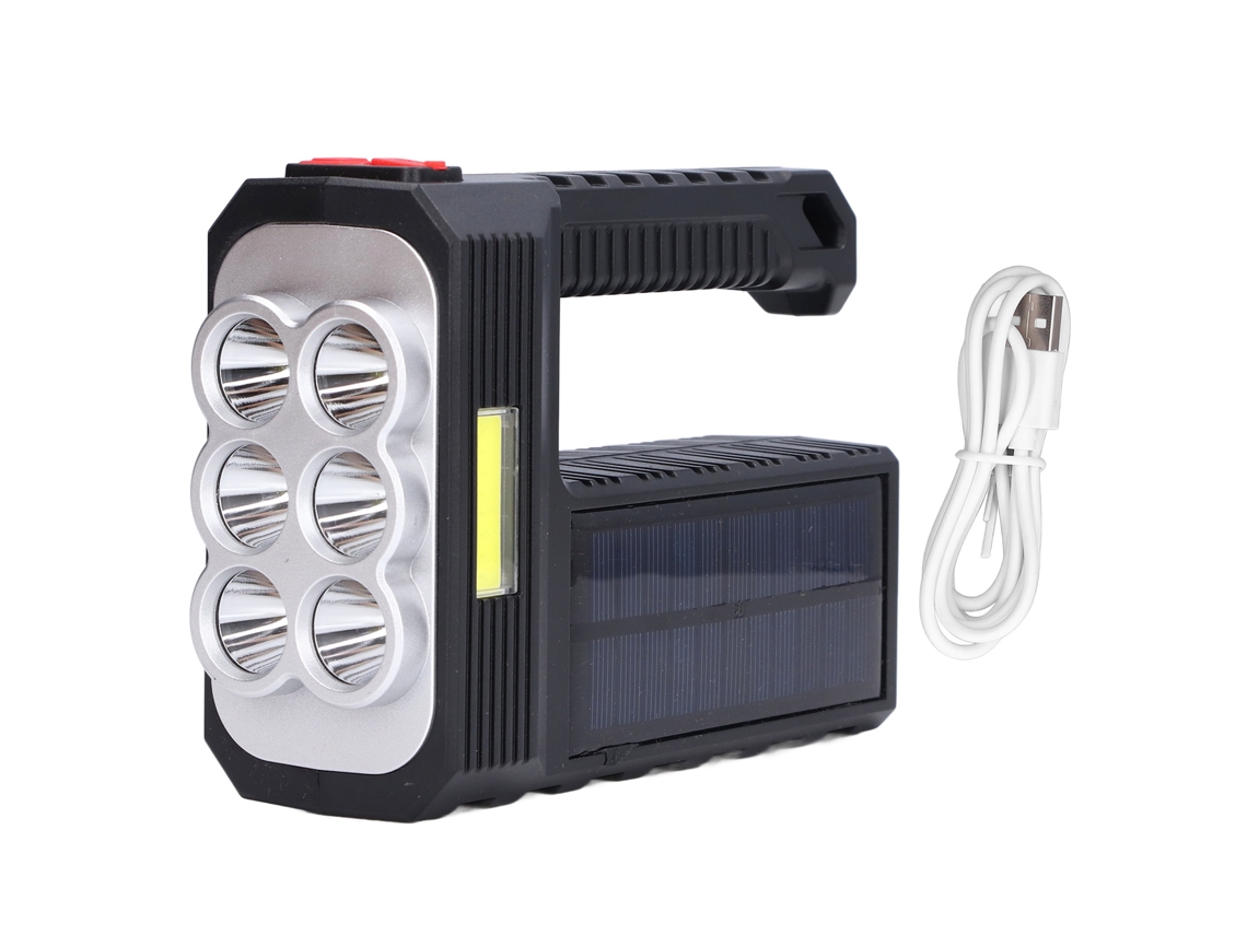 2026 lanterna Solar Led Multifuncional de Mão Emergência 4 Modos Impermeável para Camping
