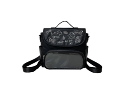Mochila Transparente E Funcional Para Entusiastas Da Moda. Mochila Escolar Prática Em Pu, Ideal Para O Dia A Dia. Preta.