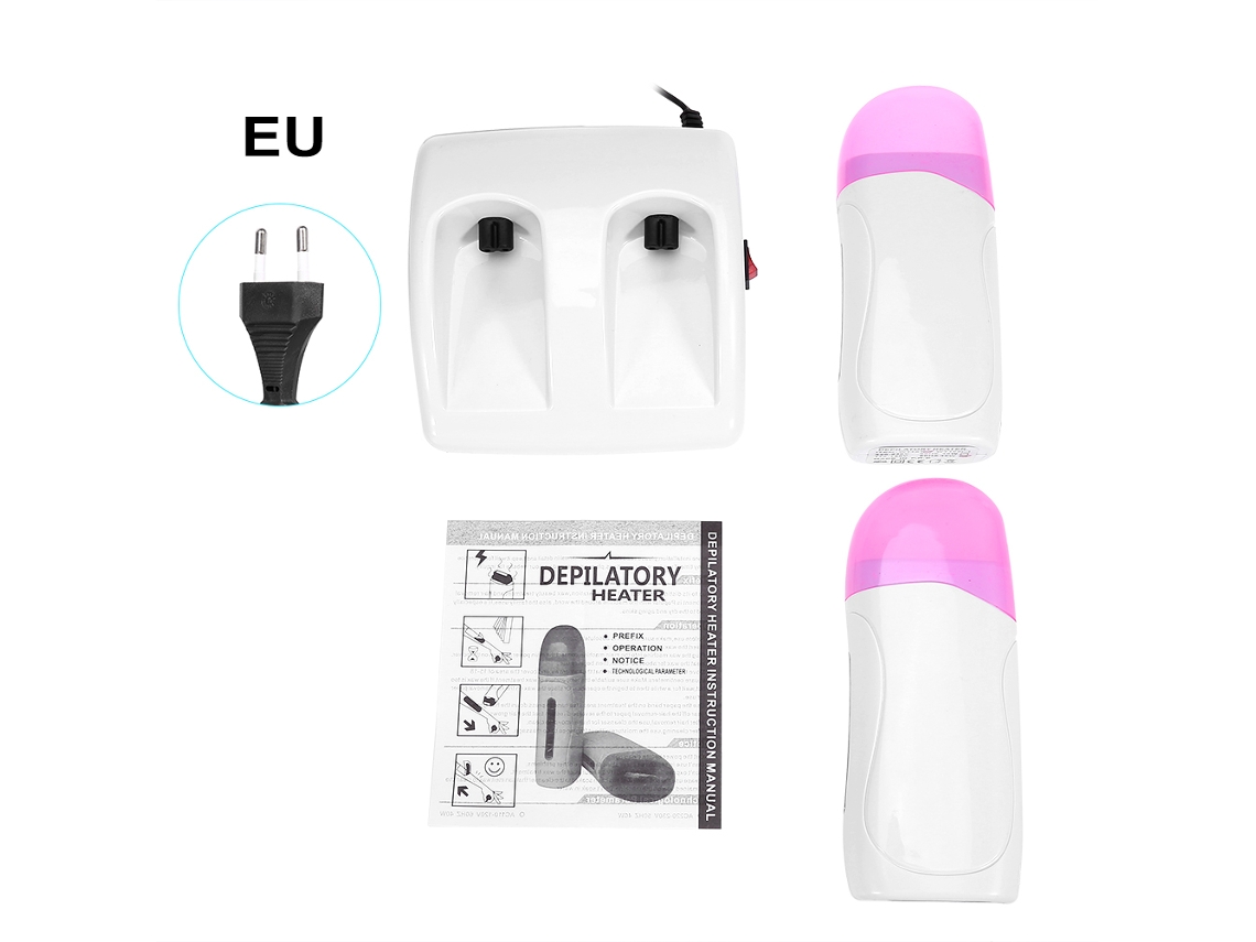 Máquina de Depilação Elétrica 2026 com Roll-on de Cera Quente para Depilação de Rosto e Cílios
