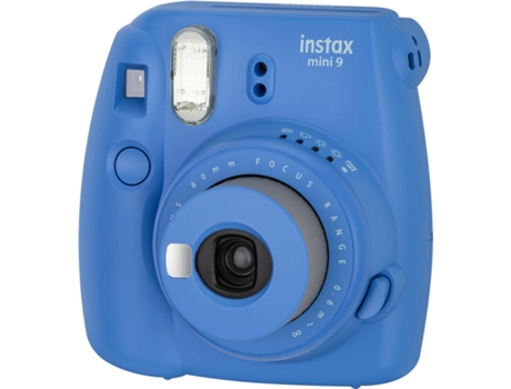 Kit Máquina Fotográfica Instantânea FUJIFILM Instax Mini 9 Happy Box (Cobalt Blue - Obturação: 1/60 s - 2 x AA)