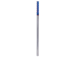 Fresa De Cabeça Plana 4-futas Aço Tungstênio Revestimento Nano Hrc65° Cnc 4x20x4dx100l