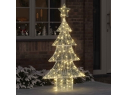 Vidaxl Árvore De Natal 160 Led Branco Quente 150 Cm Acrílo