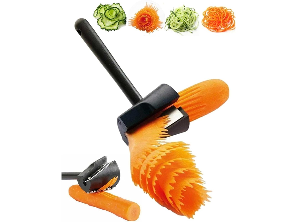 Cortador En Espiral Negro Para Zanahorias Y Patatas