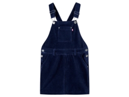Vestido Com Peitilho Para Criança Bombazina Azul-marinho 92