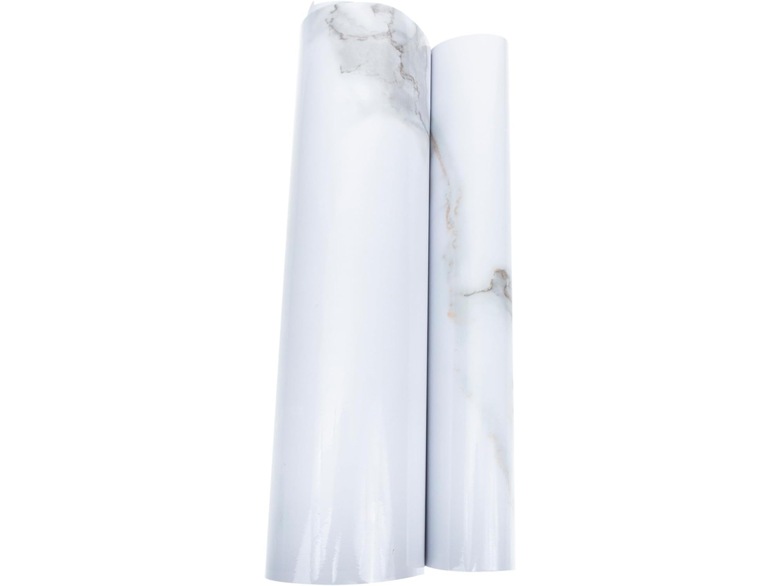 Adesivos De Parede Impermeáveis Em Pvc Com Efeito Mármore Branco Para Azulejos.