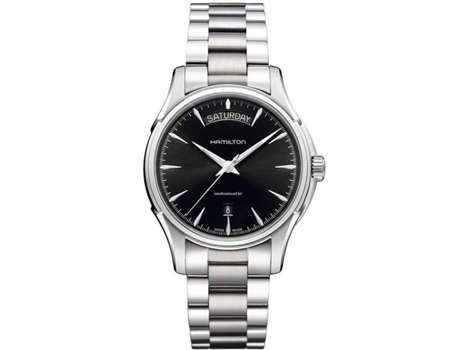 Relógio Masculino HAMILTON Jazzmaster Day-Date Automatic Preto Prateado 40 Mm