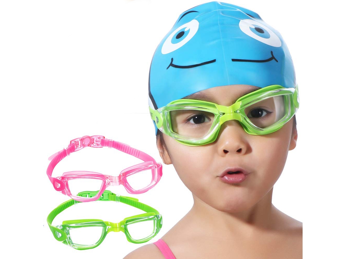 Conjunto com 2 óculos de Natação infantis para crianças e adolescentes AQUAFORGE