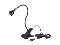 Rebe-lâmpada De Mesa Led Flexível Com Pinça Para Leitura E Estudo, Lâmpada De Noite De Mesa Clip-on