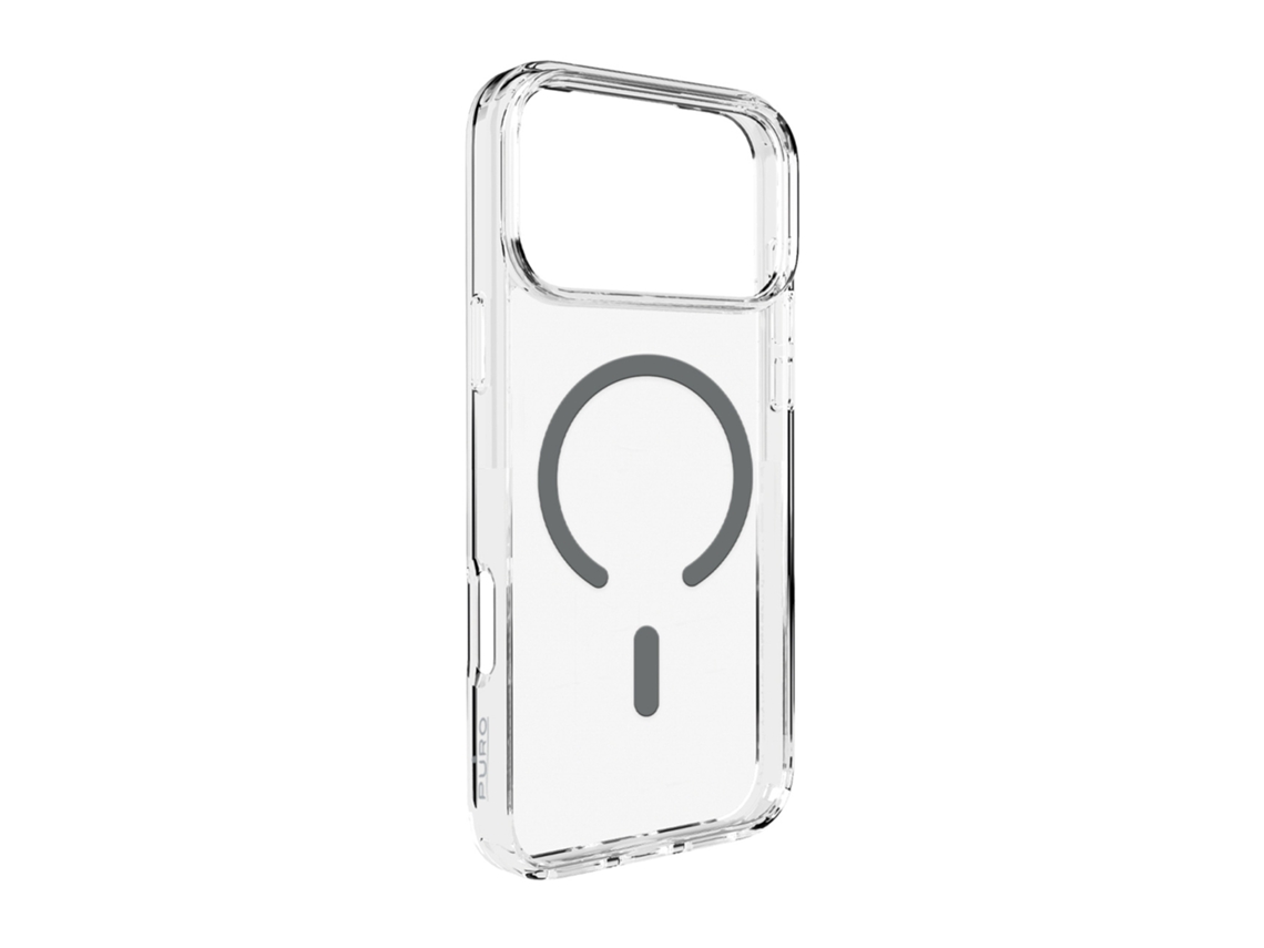 Etui Pokrowiec Case Na Iphone 17 Pro Max Lite Mag Magsafe - Przezroczyste Szary Pierścień