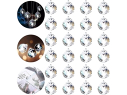 Decoração De Cristal Arco-íris, 24 Bolas De Vidro Cristal, Bolas Arco-íris