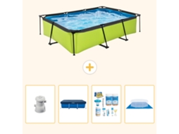 Piscina Exit Retangular 300x200x65 Cm 5 peças Scb1 EXIT TOYS