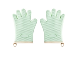 Luvas De Silicone Para Forno E Micro Ondas Antiderrapantes, Resistentes Ao Calor, Luvas Para Churrasco Com Dedos Para Grelhar Na Cozinha, Assar