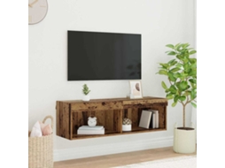 Vidaxl Conjunto de Móvel de Tv com Led Madeira Antiga 100 X 30 X 30 Cm