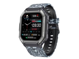 Medidor De Passo Frequência Cardíaca À Prova D'água Esporte Smartwatch, Chamada Bluetooth/frequência Cardíaca (camuflagem Preta)