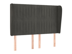 Headboard, Headboards Vidaxl Cinzeto Veludo (147 X 23 X 118/128 Cm)
