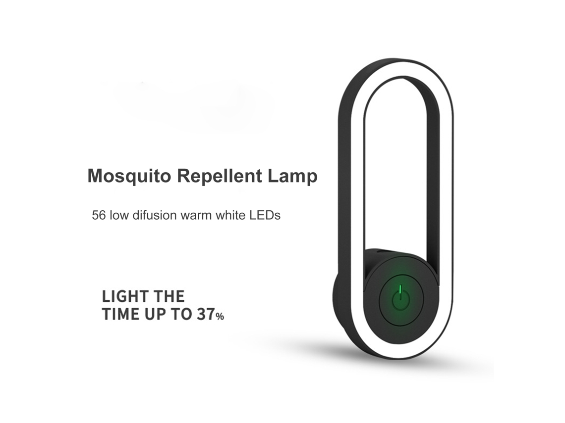 Lâmpada Repelente Ultrassônica de Mosquitos com Luz Noturna Led para Uso Indoor