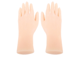Mãos De Silicone Para Prática De Unhas E Exibição De Jóias
