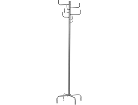 Cabide  Moderno Prateado De Metal (183x40x40 cm)