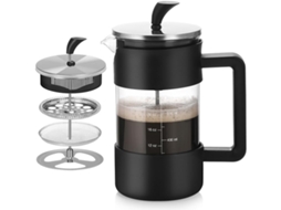 Cafeteira Francesa Moderna De 1 Litro (34 Oz), Com Tampa Vidro Resistente Ao Calor E Bico Antigotejamento, Perfeita Para Casa, Escritório Pr