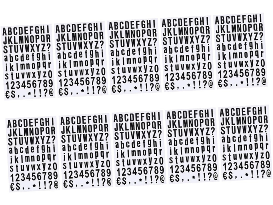 De Vinil Autoadesivos Para Letras E Números Chaberlu