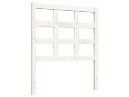 Bed Headboard, Bed Headboards Vidaxl Branco Madeira De Pinho (80.5 X 100 Cm)