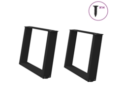 Coffee Table Leg, Coffee Table Legs Vidaxl Preto Aço (70 X (42-43) Cm)