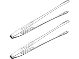 Pinças Para Churrasco De Aço Inoxidável 2 Peças, Utensílios Resistentes Para Churrasco, Adequados Para Virar E Próprios