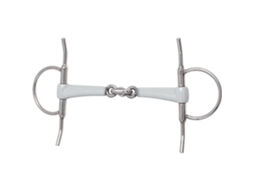 Snaffle Articulado Dupla Full Cheek Prateado 135 Mmberis