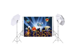 Andoer 1.5 * 2.1m/5 * 7ft Super Hero City Photography Background Baby Children Backdrop Photo Studio Pros LAXISCREED
