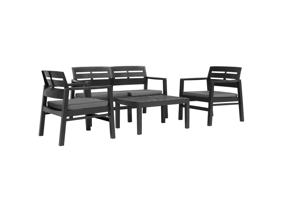 Outdoor Lounge Set, Outdoor Lounge Sets Vidaxl Antracite Plástico (n/a)