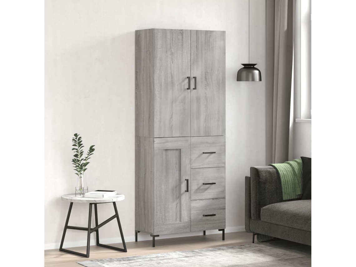 Highboard, Highboards Vidaxl Cinzeto Madeira Processada (n/a)