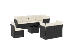 Garden Sofa Set, Garden Sofa Sets Vidaxl Preto Rattan / Vime (n/a)