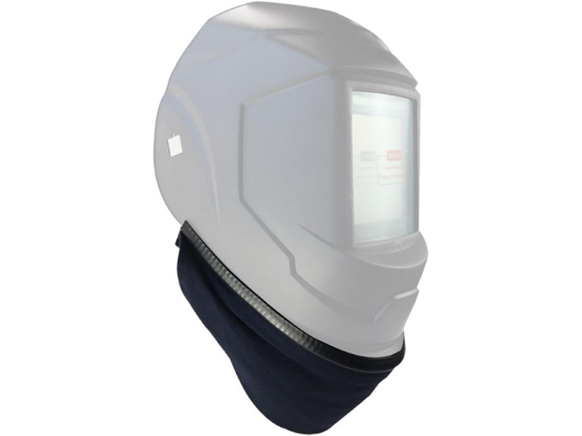 Babador Envolvente Para Capacete De Soldagem, Preto, Anti-queimaduras, Com Lenço Removível.