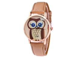 Reloj De Cuarzo Analógico Casual Para Mujer Con Correa De Pu Zhoulianfa Light Coffee