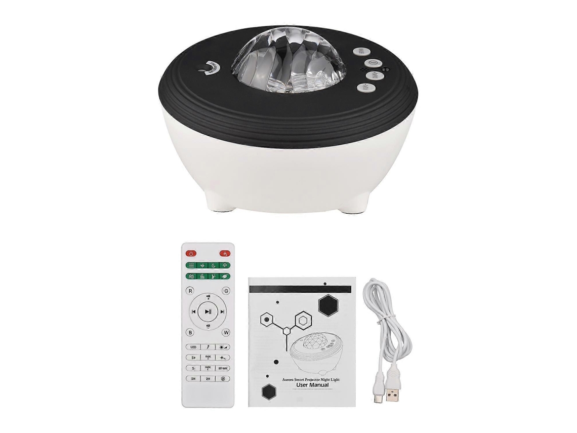 Projetor Multifuncional Northern Light Aurora Projetor De Luz Noturna Galaxy Projetor Bt Music Speaker Branco Yunzii