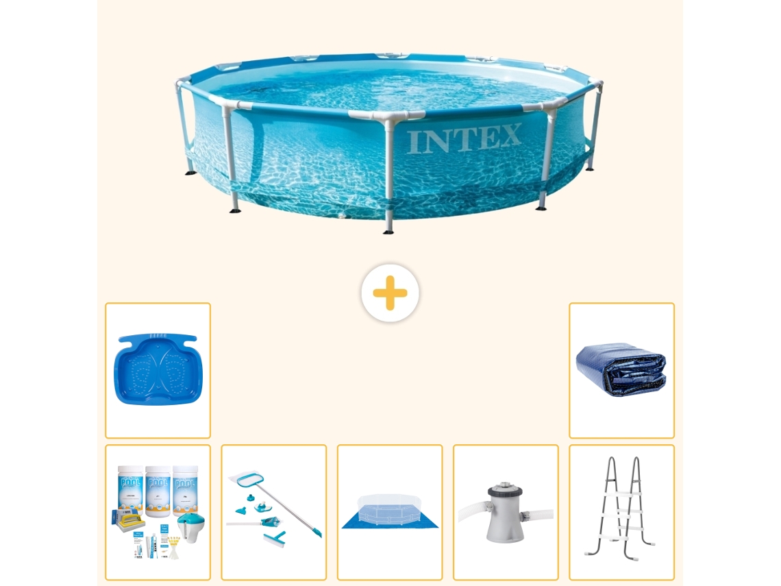 Intex Piscina Com Estrutura Redonda - 305x76 Cm - 8-peças S20366