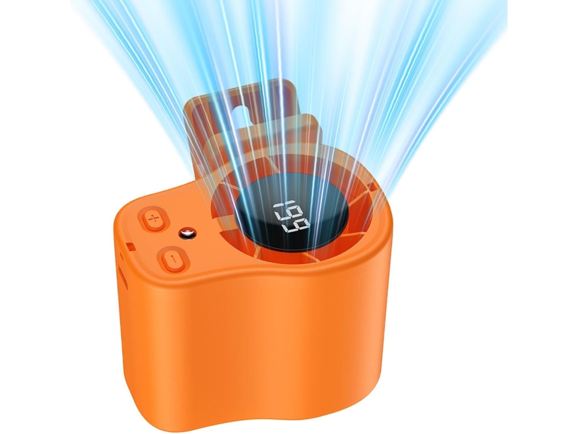 Ventilador Portátil De Encaixe Com Visor Led