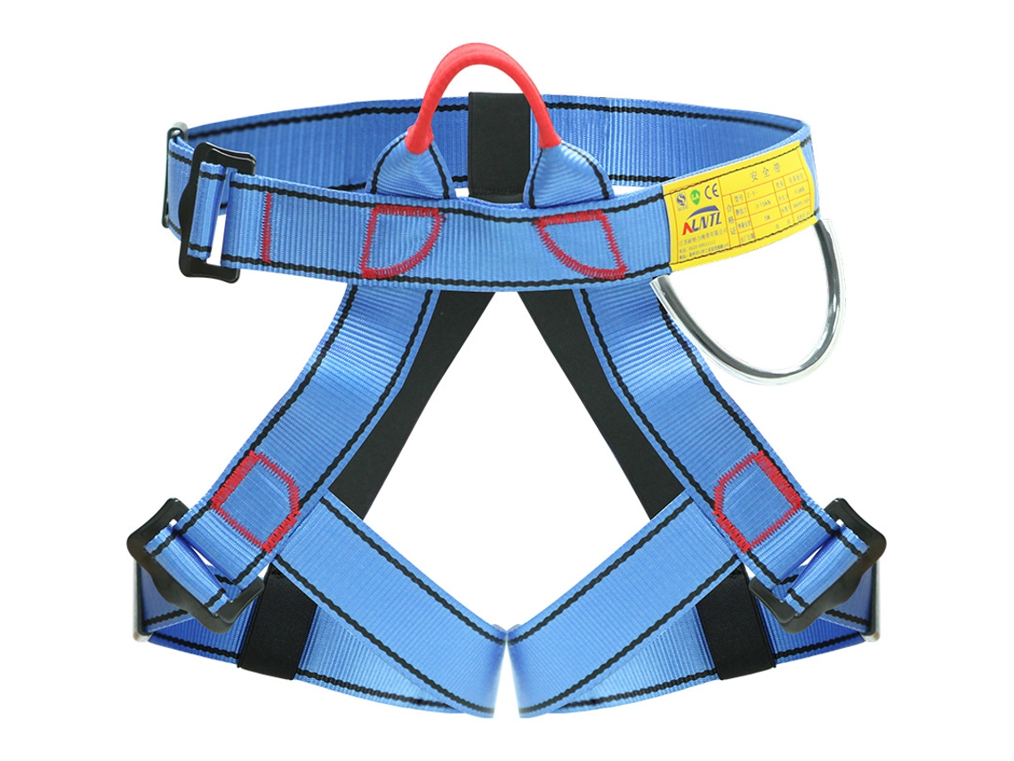 Arnês semi corporal para escalada ajustável, resistência 15kn, para homens, mulheres, iniciantes, azul, HEXINYIGJLY