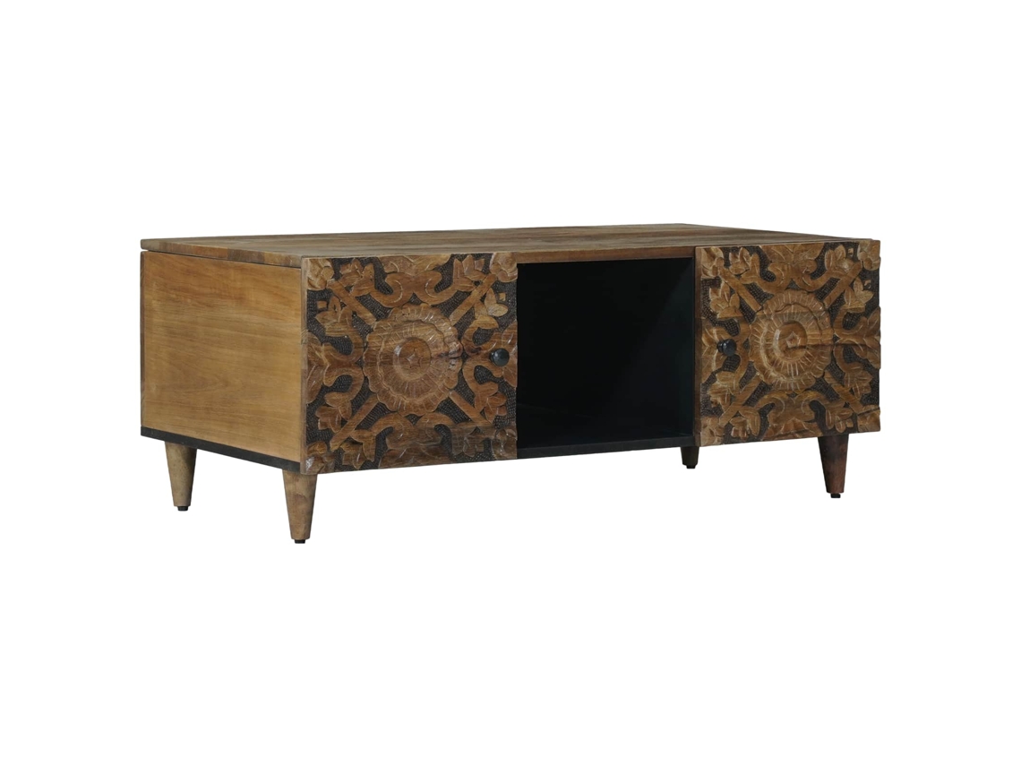 Vidaxl Mesa De Centro Castanho 100 X 54 X 40 Cm