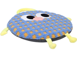 Almofada redonda de espuma viscoelástica para apoio em cadeiras, ideal para direção e trabalho fora da mesa.