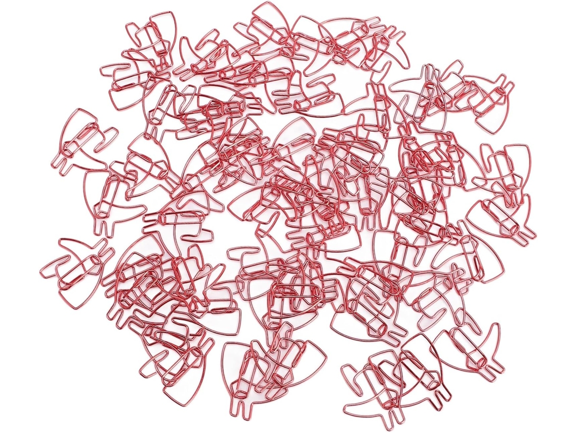 60 clipes de papel coloridos com desenhos animados para mesa, escola, caderno, porta-retratos e ferro.
