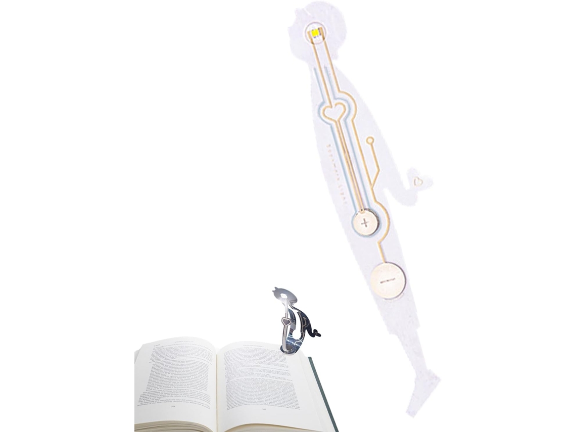 Luz De Leitura Para Livros, Que Protege Os Olhos, Com Clipe Livros.